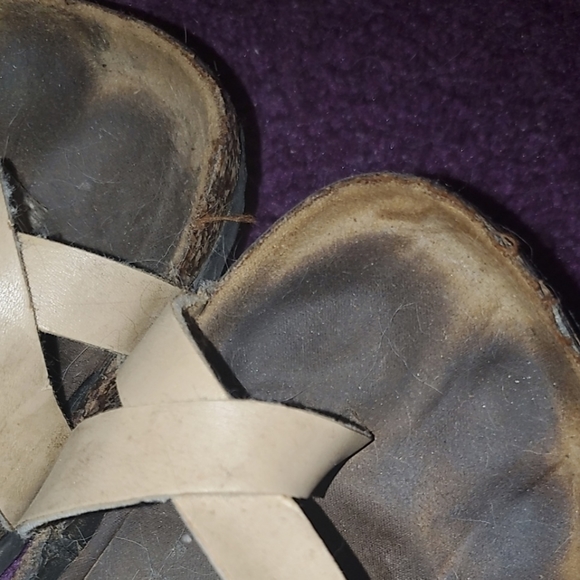 *Worn sandals** - Picture 2 of 3